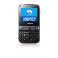 Celular Samsung ChAt Preto C322 Dual Chip Qwerty MP3 Câm 1.3MP 2GB